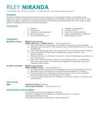 Best Summer Teacher Resume Example Livecareer
