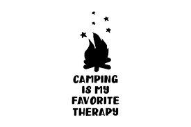Download Camping Is My Favorite Therapy Svg Cut File By Creative Fabrica Crafts Creative Fabrica PSD Mockup Templates