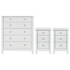 Buy Argos Home Osaka 2 Bedsides 4 2 Drawer Package White Bedroom Furnitur White Bedroom Set Furniture Grey Bedroom Furniture Sets White Bedroom Furniture