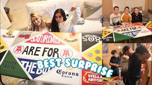Diy Beer Pong Table Surprising Our Friends Youtube