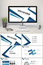 Blue Minimalist Business Goal Planning And Management Ppt Template Powerpoint Pptx Free Download Pikbest Powerpoint Ppt Template Commerce Marketing