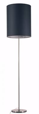 Stehlampe Mit Einem Grauen Zylinderformigen Lampenschirm 40 Cm