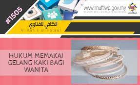 Hukum perempuan memakai gelang kaki | ustadz abdul somad, lc. Pejabat Mufti Wilayah Persekutuan Al Kafi 1505 Hukum Memakai Gelang Kaki Bagi Wanita