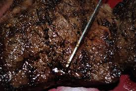 Remove roast when meat thermometer registers 135 for rare, 155 for medium. How To Cut Cook And Grill Ribeye Steak From A Whole Roast Delishably