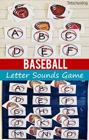 Baseball Letter Sounds Game For Pre K Kindergarten