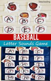 baseball letter sounds game for pre k kindergarten