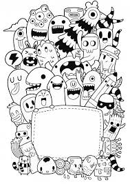 Cute Monsters Doodle Premium Vector Doodle Art Cartoon Graffiti Doodles Cute Doodles Doodle Art Drawing