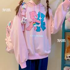 If adults acted like toddlers. Cute Pink Blue Rainbow Bear Hoodie Sweatshirt Kawaii Fashion Outfits Kawaii Clothes Kawaii Fashion