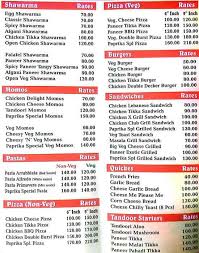 Paprika Menu Menu For Paprika Vasai Mumbai