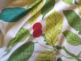 Ikea Linen Fabric 039 Stockholm Blad 039 Designed By Maria Astrom Big Leaves Amp Fruit In Collectables Sewing Fabri Ikea Stockholm Interior Fabric Ikea