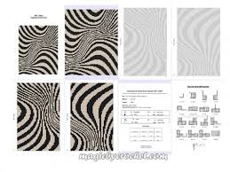 C2c Crochet Graph Zebra Pattern Pdf Chart Instant