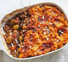 Spicy Harissa Aubergine Pie Recipe Bbc Good Food Recipes Baked Veggies Recipes