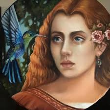 This is an oil painting I did called Humming Along