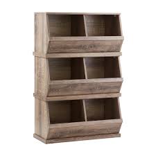 Nantucket white bathroom & kitchen wall mounted shelf with towel hang $66.99. Rustic Driftwood Nantucket Stackable Storage Bin The Container Store