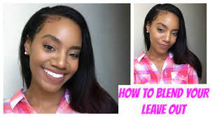 100% human hair premium blend hair. How To Blend Natural Hair With Straight Weave Youtube