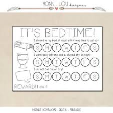 bed time routine bed time reward card toddler charts