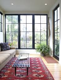 Floor To Ceiling Window Design Pictures Remodel Decor And Ideas Page 7 Contemporary Family Rooms Black Window Frames Black Windows