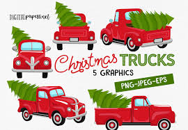 Download Christmas Vintage Trucks Graphic By Digitalpapers Creative Fabrica PSD Mockup Templates