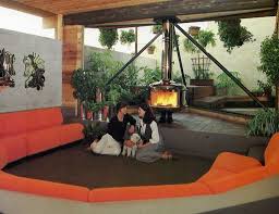 A conversation pit is essentially a sunken living room that is built into the floor of a large open room — though some are large enough to be the entire room on their own. The Conversation Pit Another