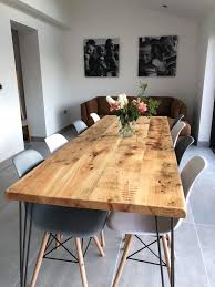 Omni Dining Table With Hairpin Legs Free Delivery Etsy Diy Dining Room Table Diy Dining Room Dining Table