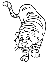 Here is a beautiful collection of tiger coloring sheets in their realistic and humorous form. Tiger Cartoon Illustration Of A Tiger Coloring Page Animal Coloring Pages Cartoon Tiger Online Coloring Pages