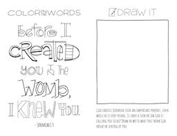 Description of the coloring page: Jeremiah 1 4 10 Children S Sermon And Worship Resources