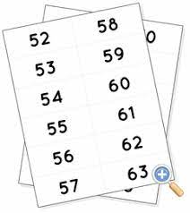 Yellow pencils number wall cards. Number Flashcards Worksheetworks Com