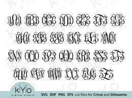 Download Cricut Monogram Font Bundle Svg Files Not Typing By Kyo Digital Studio Thehungryjpeg Com