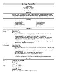 34 by sale associate resume samples