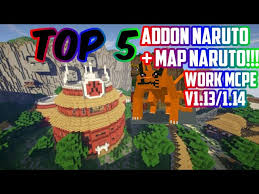 Naruto is a map of 5 villages and locations such as the waterfall end of the forest of death. Addon Mcpe Terbaik Top 5 Addon Naruto Mcpe Map Konoha Work Mcpe V1 13 1 14 Youtube
