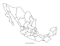 Mexico Blank Map Mexico Map Map Mexico