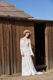 Willowby 53101 Westley Long Sleeve Bridal Dress Long Sleeve Bridal Gown Boho Wedding Dress Lace Consignment Wedding Dresses