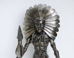 Mini Robot Tipo B Chatarra Metal Escultura Modelo Etsy Metal Sculpture Metal Sculpture Wall Art Scrap Metal Art