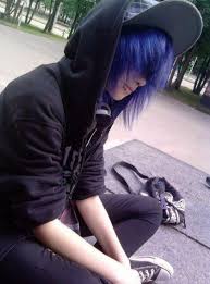 Yes,some emos cut themselves,but there is more than that. Hair Purple Boy Dark 68 New Ideas Emo Boy Hair Cute Emo Boys Cute Emo Guys