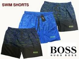 Details About Hugo Boss All Over Print Swim Shorts For Man In Quick Dry Fabric