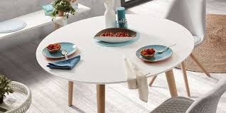 Mesa redonda modelo 806 fabricado en españa pura madera. Mesa Redonda Extensible Blanca Kave Home Mesaredonda Org
