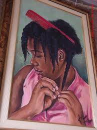Natural Hair Painting Jamaican Art Afro Art Hair Art Art Pictures