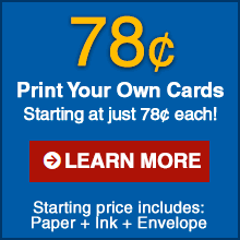 Birthdays, holidays and everyday occasions are simple and easy to celebrate with printable cards. Cost For Inkjet Printable Greeting Card Note Card Printing