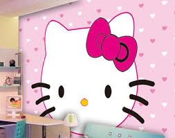 Lukisan dinding untuk tk via lukisdindingsekolah.blogspot.com. Wallpaper Dinding Kamar Hello Kitty Pink Dapur Bengkulu