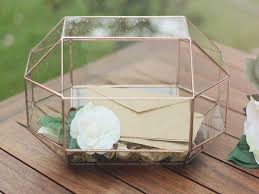 Geometric And Modern Clear Wedding Card Box