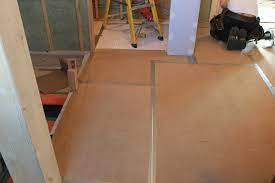 Cover your floors with cardboard or red rosin paper. Floor Protection We Talk Construction Floor Protection With Masonite Carpet Mask Builder Board Outpost Construction Supply