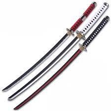 Conjunto Katana - Shusui Sandai e Wado Zoro Katanas Em Aço - MagicBoxs