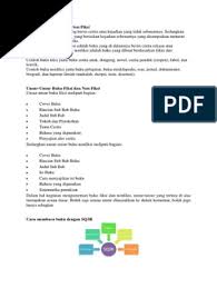 7 unsur buku non fiksi, ketahui contoh dan cara meresensinya. Sebutkan Contoh Buku Fiksi Dan Non Fiksi Berbagai Buku