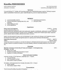 Always create a seprate technical skills section to highlight skills such as python, cad, etc. Entry Level Civil Engineer Resume Example Livecareer