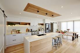 Three modes provides three light the ceiling light fixtures flush mount could be equipped with golden hardware, glass shade and e14 lamp holder. Kitchen Inspiration Scandinavian Contemporary Kitchen Melbourne By Bunnings Warehouse Houzz