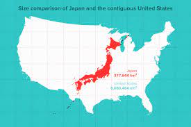 It is a large political map of asia that also shows many of the continent's physical features. Japans Size Compared To U S Vasishtas Country Project