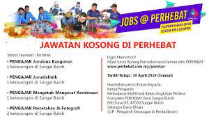 Kerja kosong jobs now available in sungai buloh. Iklan Jawatan Kosong Perhebat Kerja Kosong Kerajaan