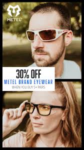 Need some stocking stuffers? Get 30% off METEL brand Safety Glasses when  you buy 5 or more pairs. #safetyglasses