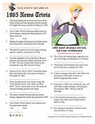 Challenge yourself with howstuffworks trivia and quizzes! 1965 News Trivia Page 1 Gif 1 236 1 600 Pixels Trivia Trivia For Seniors Trivia Quiz Questions