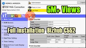 All drivers available for download have been scanned by antivirus program. How To Setup Printer And Scanner Konica Minolta Bizhub C552 Youtube